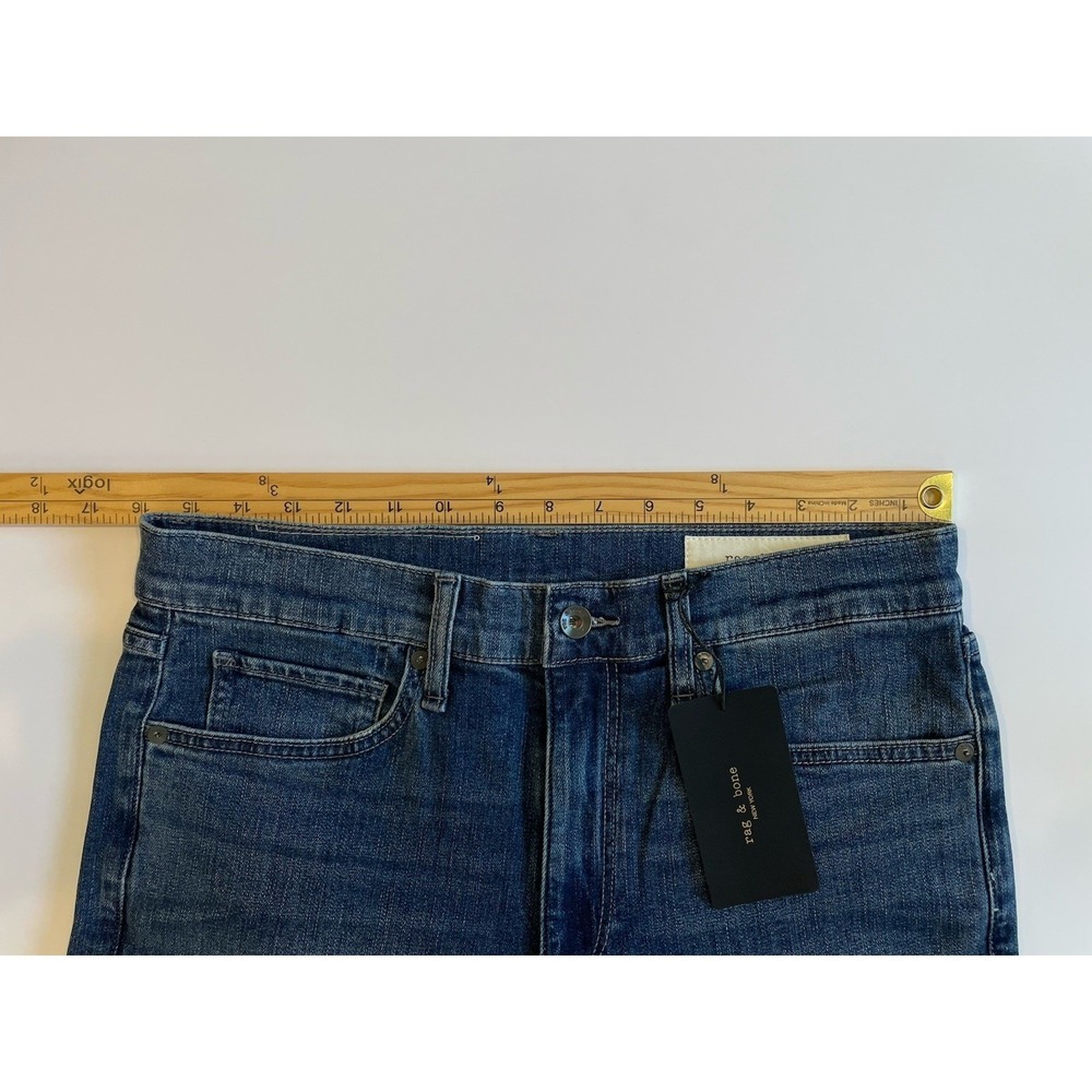 NEW Rag & Bone Fit 2 Slim Fit Jeans Mens 31x32 Bogart Blue Denim Stretch - Picture 8 of 10